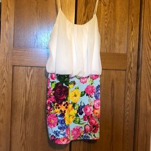 Deb Flowy/Bodycon Floral Dress